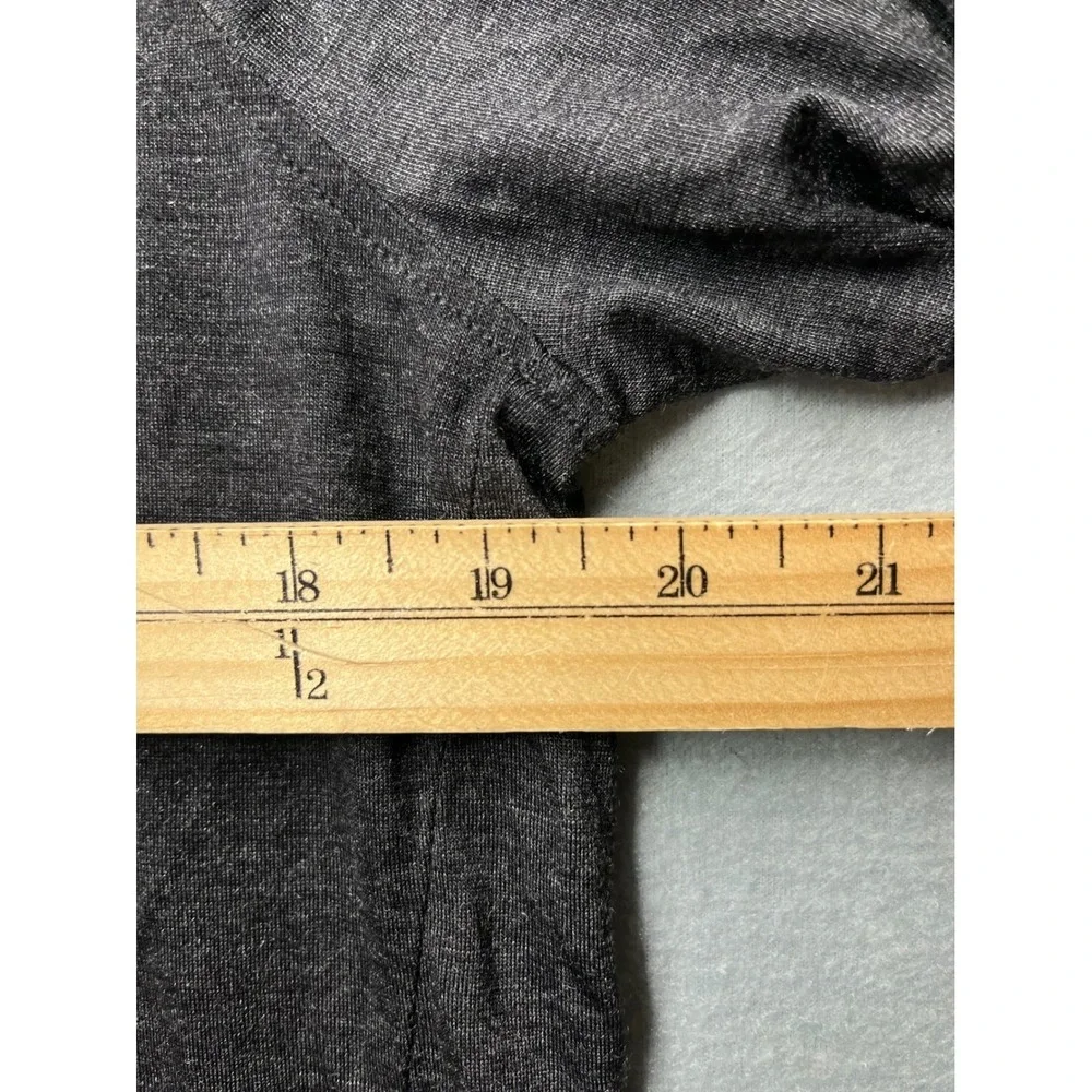 New Wool & Prince Mens Merino Wool Tencel Blend Hoodie Charcoal Gray Medium